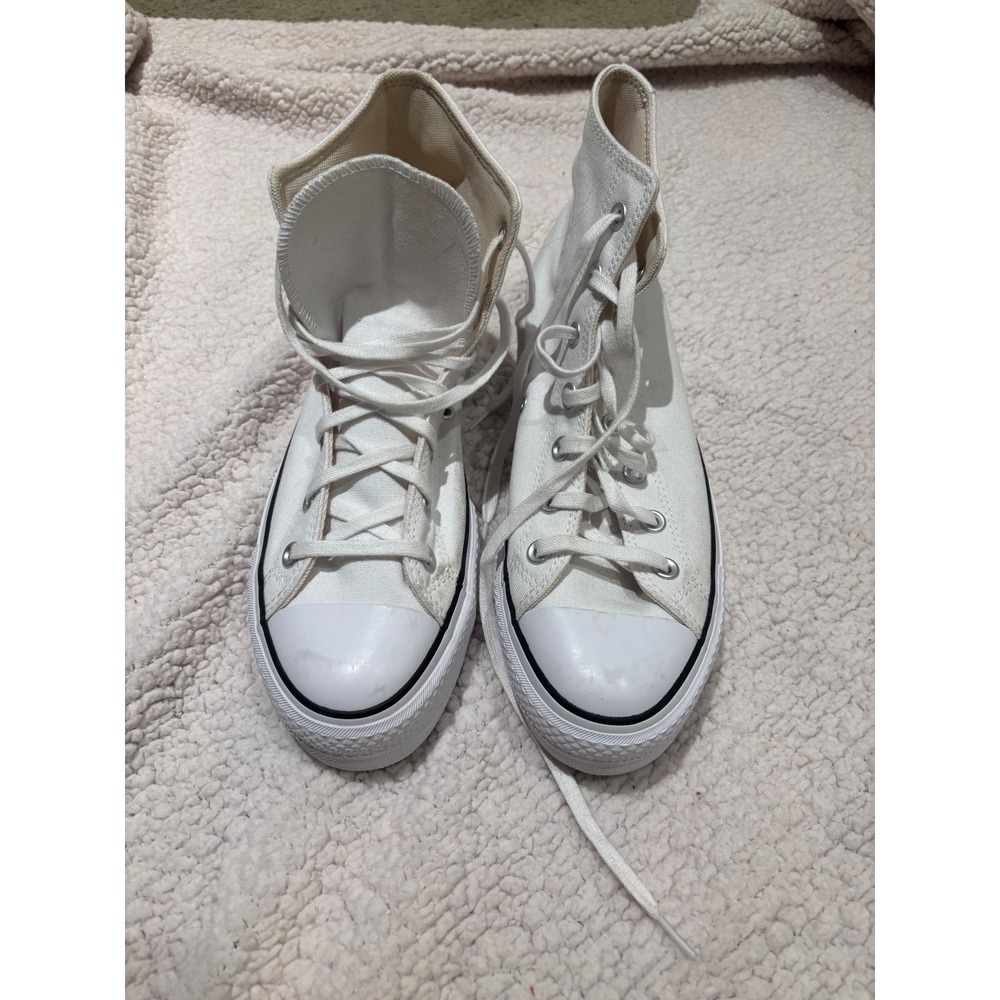 Converse Chuck Taylor All Star Platform High Top White Sneakers 560846F Women 10